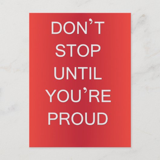 Motivierend Postkarte (Vorderseite)