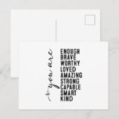 MOTIVIEREND POSTKARTE (Vorne/Hinten)
