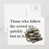 motivierend postkarte (Vorne/Hinten)