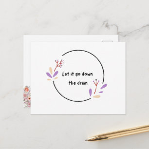 Motivierend postkarte