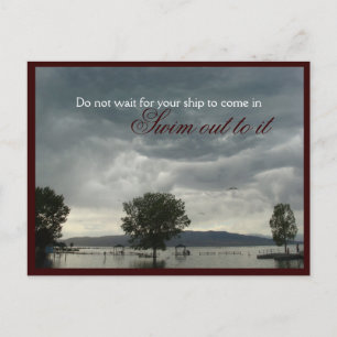 Motivierend Postkarte abschalten