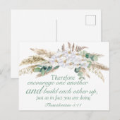 Motivierend Postkarte der Thessalonischen Bibel Ve (Vorne/Hinten)