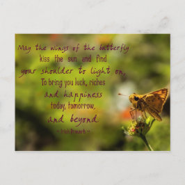 Motivierend Postkarte des irischen Sprichworts