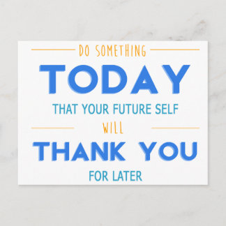 Motivierend Postkarte für Unternehmer Version 1