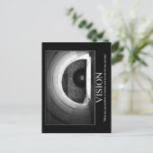 Motivierend Postkarte - VISION (Stehend Vorderseite)
