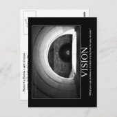 Motivierend Postkarte - VISION (Vorne/Hinten)