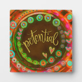 Motivierend Potenzial Hübsche Inspirivity Easel Fotoplatte (Vorderseite)