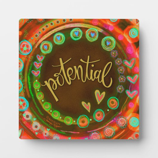 Motivierend Potenzial Hübsche Inspirivity Easel Fotoplatte (Vorderseite)