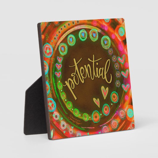 Motivierend Potenzial Hübsche Inspirivity Easel Fotoplatte (Vorderseite)