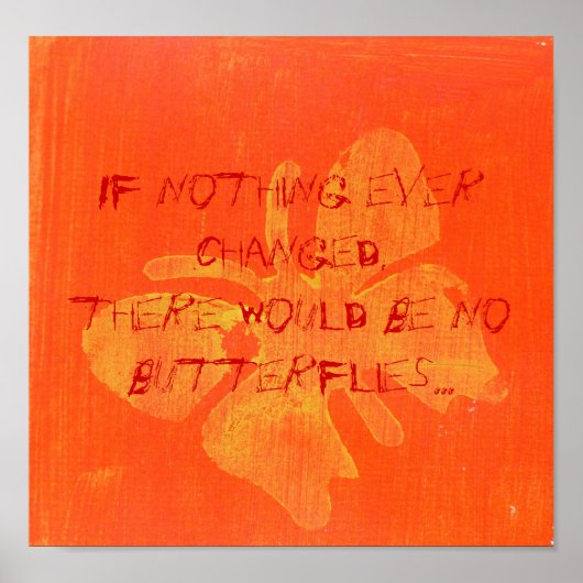 Motivierend Printwerbung Poster (Vorne)