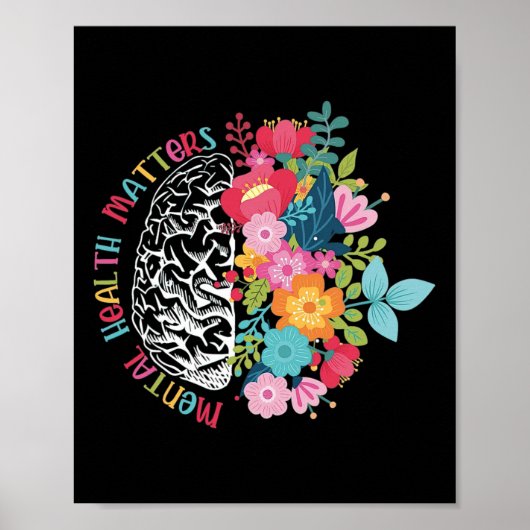 Motivierend psychische Gesundheit - Inspiration Poster (Vorne)