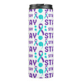 Motivierend psychische Gesundheit Thermosbecher (Rückseite)