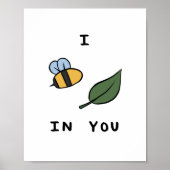 Motivierend Puns Beeleaf Poster (Vorne)