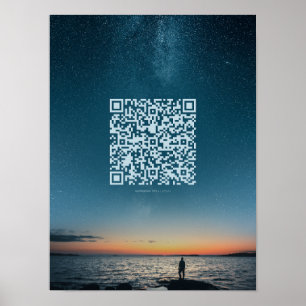 Motivierend QR Code Poster