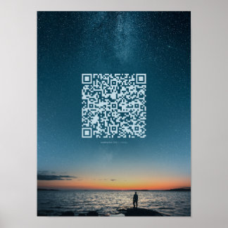 Motivierend QR Code Poster