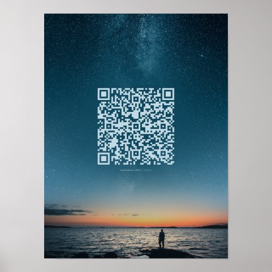 Motivierend QR Code Poster (Vorne)