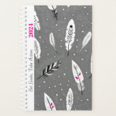 MOTIVIEREND QUOTE EINFACHES GRAUFARBPATTER PLANER (Vorderseite)