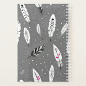 MOTIVIEREND QUOTE EINFACHES GRAUFARBPATTER PLANER (Rückseite)