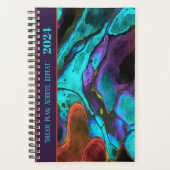 MOTIVIEREND QUOTE EINZIGARTIGE WASSERFARBENAUSWAHL PLANER (Vorderseite)