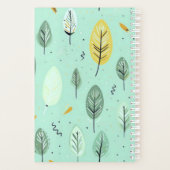 MOTIVIEREND QUOTE PASTEL GREEN BOHO PATTERN PLANER (Rückseite)
