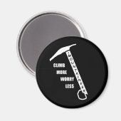 motivierend Quoten für Bergsteiger Magnet (Vorderseite/Rückseite)