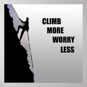 motivierend Quoten für Bergsteiger Poster