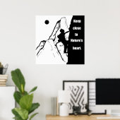 motivierend Quoten für Bergsteiger Poster (Heimbüro)
