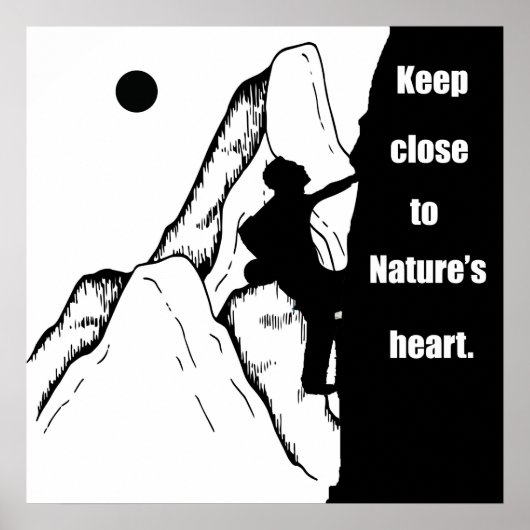 motivierend Quoten für Bergsteiger Poster (Vorne)