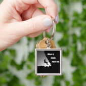 motivierend Quoten für Bergsteiger Schlüsselanhänger (Hand)