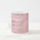 MOTIVIEREND QUOTEN KAFFEE-TASSE MATTGLASTASSE (Vorderseite Links)