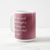 MOTIVIEREND QUOTEN KAFFEETASSE (Vorderseite Links)