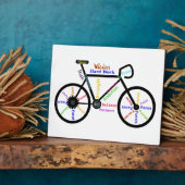 Motivierend Radwörter, Hobby-Sportfan Fotoplatte (Seite)