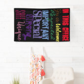 Motivierend Rainbow Door-Banner Banner (Insitu)