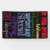 Motivierend Rainbow Door-Banner Banner (Horizontal)