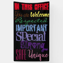 Motivierend Rainbow Door-Banner Banner