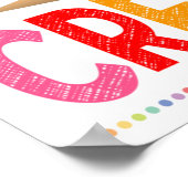 Motivierend Rainbow-Klassenzimmer-Poster Poster (Ecke)
