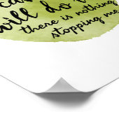 motivierend Redewendungen für die Selbstversorgung Poster (Ecke)