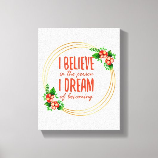 Motivierend Redewendungen für Erfolg und Lebenskam Leinwanddruck (Vorderseite)