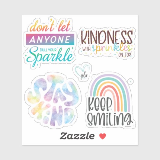 Motivierend Redewendungen Sticker Pack ©GraphicLov (Blatt)