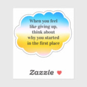 Motivierend Regenbogenkleber Aufkleber (Blatt)