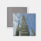 Motivierend Reichweite für Träume Kaktus Südwesten Magnet (Vorderseite/Rückseite)