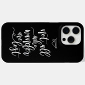 Motivierend Reiseangebot Schwarz-Weiß-Cool Case-Mate iPhone Hülle (Rückseite (Horizontal))