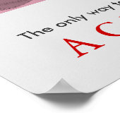 Motivierend Retro Baseball Pop Kunst Poster (Ecke)