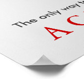 Motivierend Retro Baseball Pop Kunst Poster (Ecke)