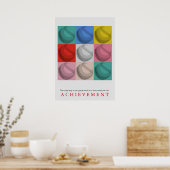 Motivierend Retro Baseball Pop Kunst Poster (Küche)