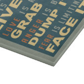 Motivierend Rettungsbeilage Schneidebrett (Ecke)