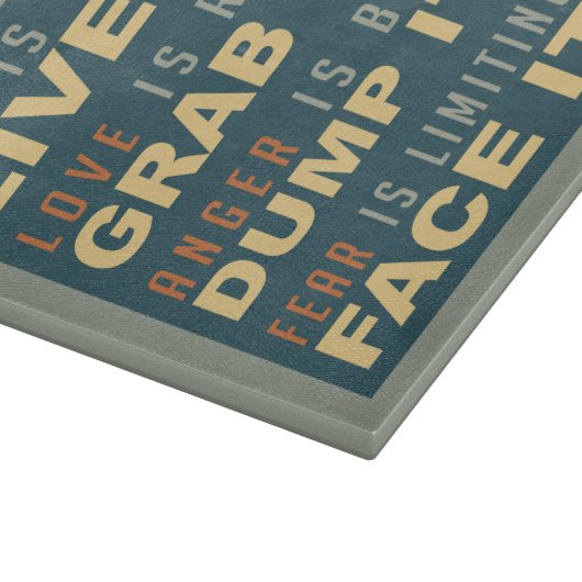 Motivierend Rettungsbeilage Schneidebrett (Ecke)