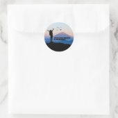Motivierend Round Stickers (Tasche)