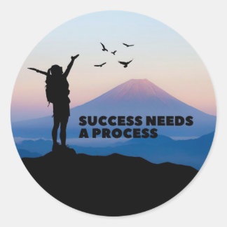 Motivierend Round Stickers