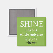 Motivierend Rumi Zitat Magnet (Vorderseite/Rückseite)